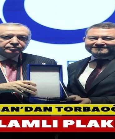 Erdoğan’dan İzmirli İş İnsanı Nazım Torbaoğlu’na Anlamlı Plaket